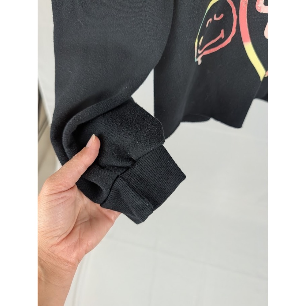 Smiley World Have a Nice Day Black Graphic Sweatshirt, Youth XL 14 - Picture 4 of 10